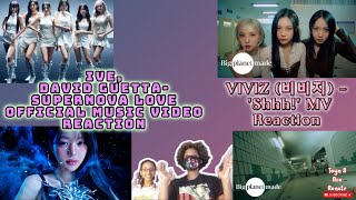 KPOP Marathon IVE,David Guetta & VIVIZ MVS Reaction |The groups concepts fit their music!!!