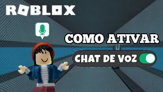 Como ativar o CHAT DE VOZ no ROBLOX pelo CELULAR