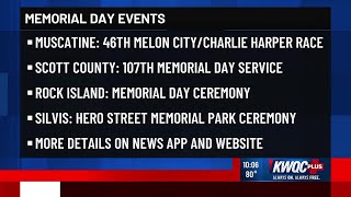 Memorial Day events in the Quad Cities area