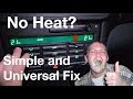 Universal Car Heater Fix! Cheap, simple and effective! DIY