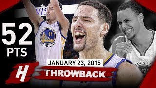 The Game Klay Thompson BECAME a LEGEND 2015.01.23 vs Kings - 52 Pts, EPIC NBA Record 37 in a Qtr!