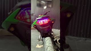 Highlight : ติดตั้งไฟท้ายแต่งพร้อมไฟเลี้ยวในตัวกับรถ Kawasaki Z300 #Z300 #Shorts