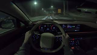 현대 디 올 뉴 그랜져 GN7 3.5 AWD 1인칭 야간주행 (2023 Hyundai Grandeur 3.5 AWD POV Night Drive)