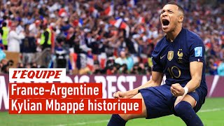 France-Argentine : Avec son triplé en finale, Mbappé est entré dans l'histoire de la Coupe du monde