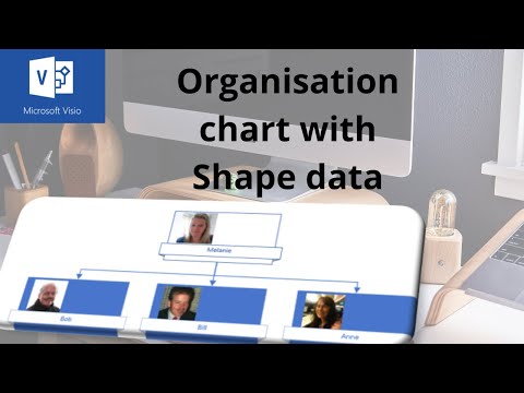 How to create an organisational chart and manage shape data in Visio