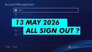 Today my ALL PSN account logged out by itself? Let's re-enter it !!