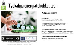 Työkaluja energiatehokkuuteen -webinaari 10.6.2020