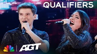 The Sharpe Family Singers show their UNIQUE take on "Carry on Wayward Son" | Qualifiers | AGT 2023