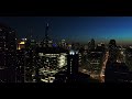 chicago 8k by night drone footage