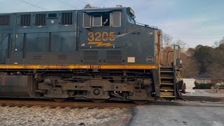 CSX M409 Coming To A Stop With 5 Head Engines Java SC