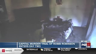 Capital murder trial of Robbi Robinson enters day two