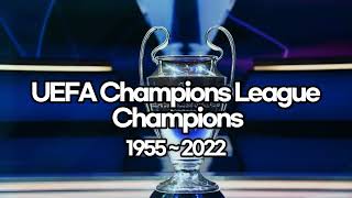 UEFA Champions League 1955 - 2022 (List of UCL Champions | Bar Chart Race)