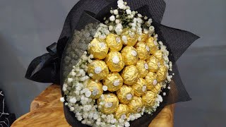 how To Make Chocolate Bouquet  Ferrero Rocher || Chocolate Bouquet #zkflowers #flowermaking @YouTube