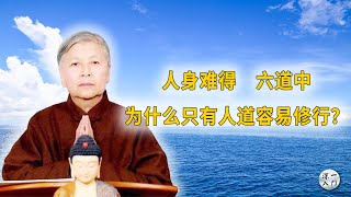 刘素云老师：人身难得,六道中，为什么只有人道容易修行？