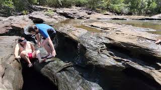 Eli Stops A Waterfall With His Foot