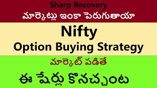 My Option Buying Strategy for Nifty, Stocks to Buy or Sell when Market Fall, Stocks in Telugu, Nifty