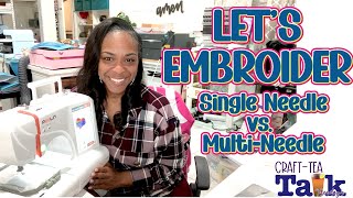 Craft-Tea Talk | Single Needle Embroidery vs. Multi-Needle Embroidery | Making Patches