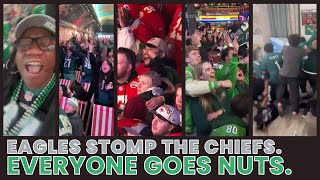THE EAGLES STOMP THE CHIEFS. EVERYONE GOES NUTS.(Epic Reactions to an Epic Beatdown with Epic Music)