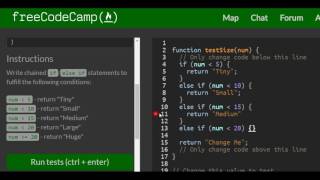 Chaining If Else Statements, freeCodeCamp Basic Javascript