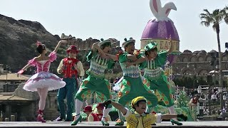 TDS Tip-Topイースター 2019年4月20日(2回目)ミキ広左側立ち見最前前方植え込み付近