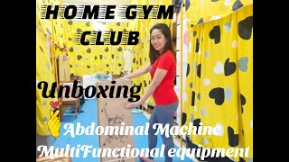 BEST ABS WORKOUT | HOME GYM CLUB Abdominal Machine Multifunctional Equipment Unboxing