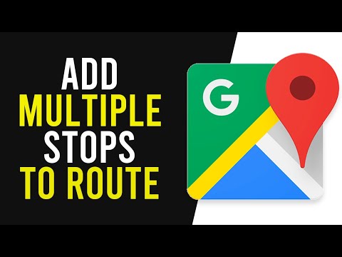 How to add stops to Google Maps