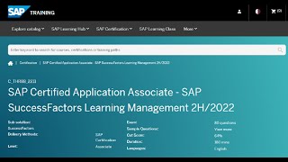SAP SuccessFactors Learning and Management Latest THR88 Dump | SF LMS Dumps | LMS C_THR88_2211 Dumps