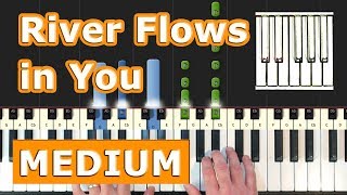 Yiruma - River Flows In You - Piano Tutorial Easy - How To Play (Synthesia)