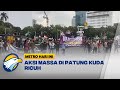 Aksi Massa di Patung Kuda Ricuh, 1 Orang Luka