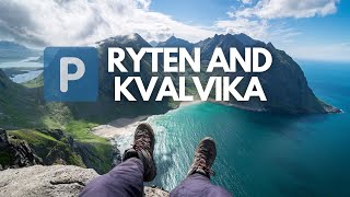 Hiking Ryten and Kvalvika Beach