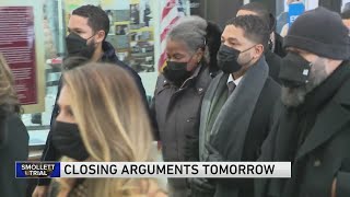 Closing arguments in Jussie Smollett trial set for Wednesday after defense rests