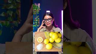 Cara Memutihkan Gigi dengan Garam dan Lemon #shorts