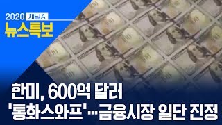 한미, 600억 달러 ‘통화스와프’…금융시장 일단 진정 | 뉴스특보