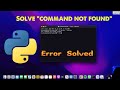 zsh: command not found: | Python macOS terminal | how to fix