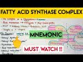 Fatty acid synthase complex trick|must watch| learn enzymes easily @MbbsclasseswithASHISH