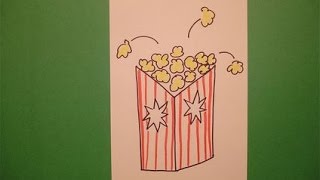 Let's Draw a Box of Popcorn!