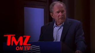 George W. Bush Flubs, Equates Putin's Invasion of Ukraine to His Invasion of Iraq | TMZ TV