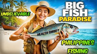 Unbelievable Philippines Fishing Watch the GIANT Fish Caught at Beach You Won't Believe Your Eyes 🇵🇭