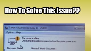 How To Solve Printer Offline Issue / problem How To fix Printer offline show