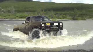 Lifted Chevrolet K30 CUCV M1028 Crossing River in Eureka