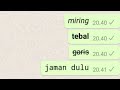 Tutorial WhatsApp | Cara membuat tulisan menjadi miring,tebal,bergaris,jaman dulu di whatsapp