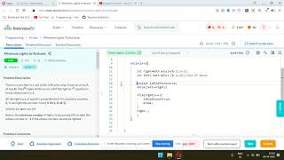 Minimum Lights to Activate | InterviewBit | Arrays