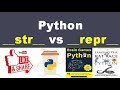 __str__   vs   __repr__   In Python