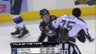 Hockeyfighters.cz  Ryan Reaves vs Derek Dorsett.wmv