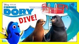 FINDING DORY  Pixar Dory and Nemo Pool Fun TheEngineeringFamily Funny Kids Toys Video