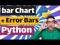 How to plot Bar Chart with Error Bars in Matplotlib Python