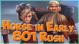 Horse in Early 801 Rush | Horse clan in 3v3 | Northgard