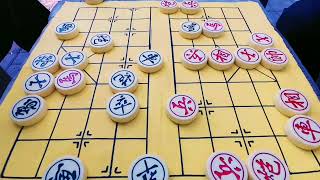 街头象棋实战，胆战心惊的套路，步步紧逼的攻击，车马炮天衣无缝