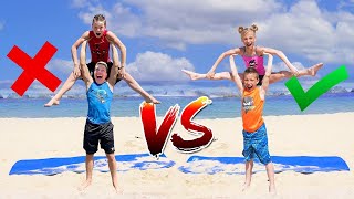 🔥 Meninas VS Meninos no Desafio de Yoga 🤸‍♂️ Super novo vídeo | Ninja Kidz em Portugues