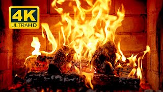 🔥 Fireplace 4K UHD! Fireplace with Crackling Fire Sounds. Fireplace Burning for